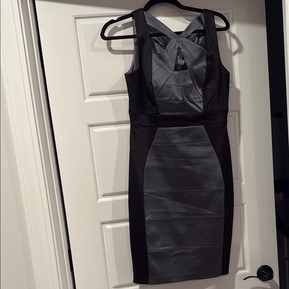 Jax Elegant Black and Gray Backless Dress